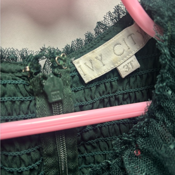 Ivy City Co Mini Amelie Dress Green Size 3T - Picture 6 of 10